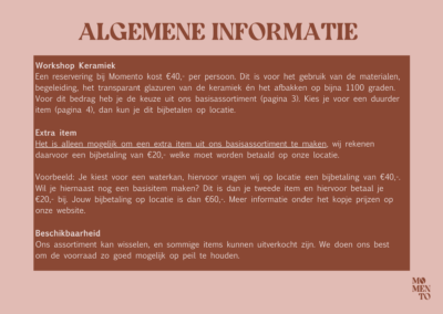 Keramiek assortiment Momento Breda