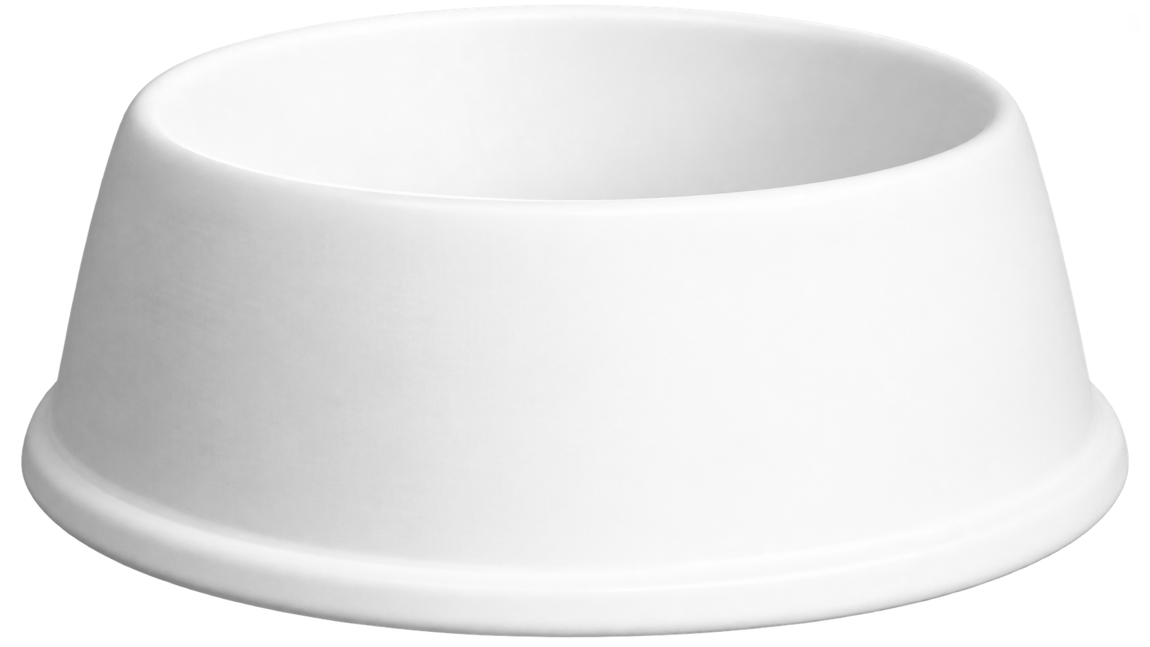 Witte keramieken hondenbak, nog schilderen in eigen design