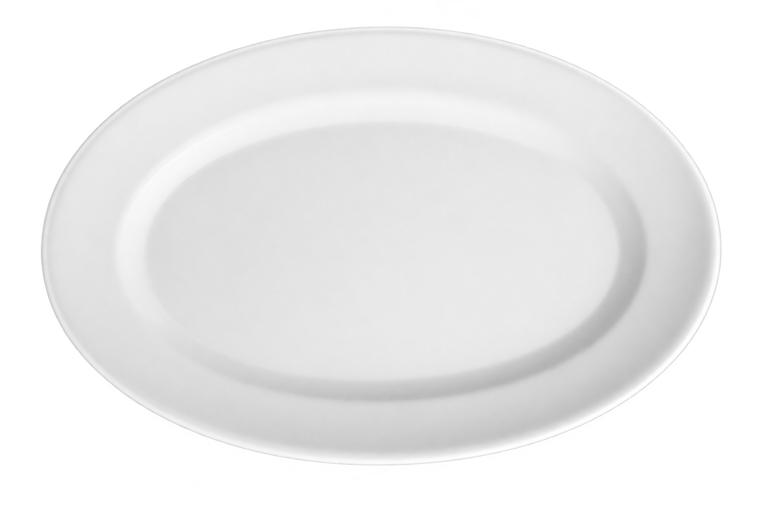 Witte keramieken tapasbordje ovaal